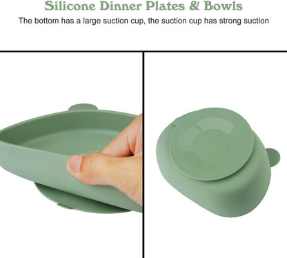 Set Piatti Bimbi con Ventosa "Basta Disastri"