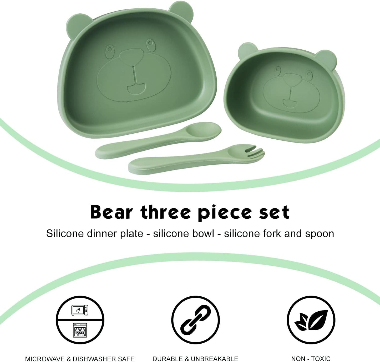 Set Piatti Bimbi con Ventosa "Basta Disastri"