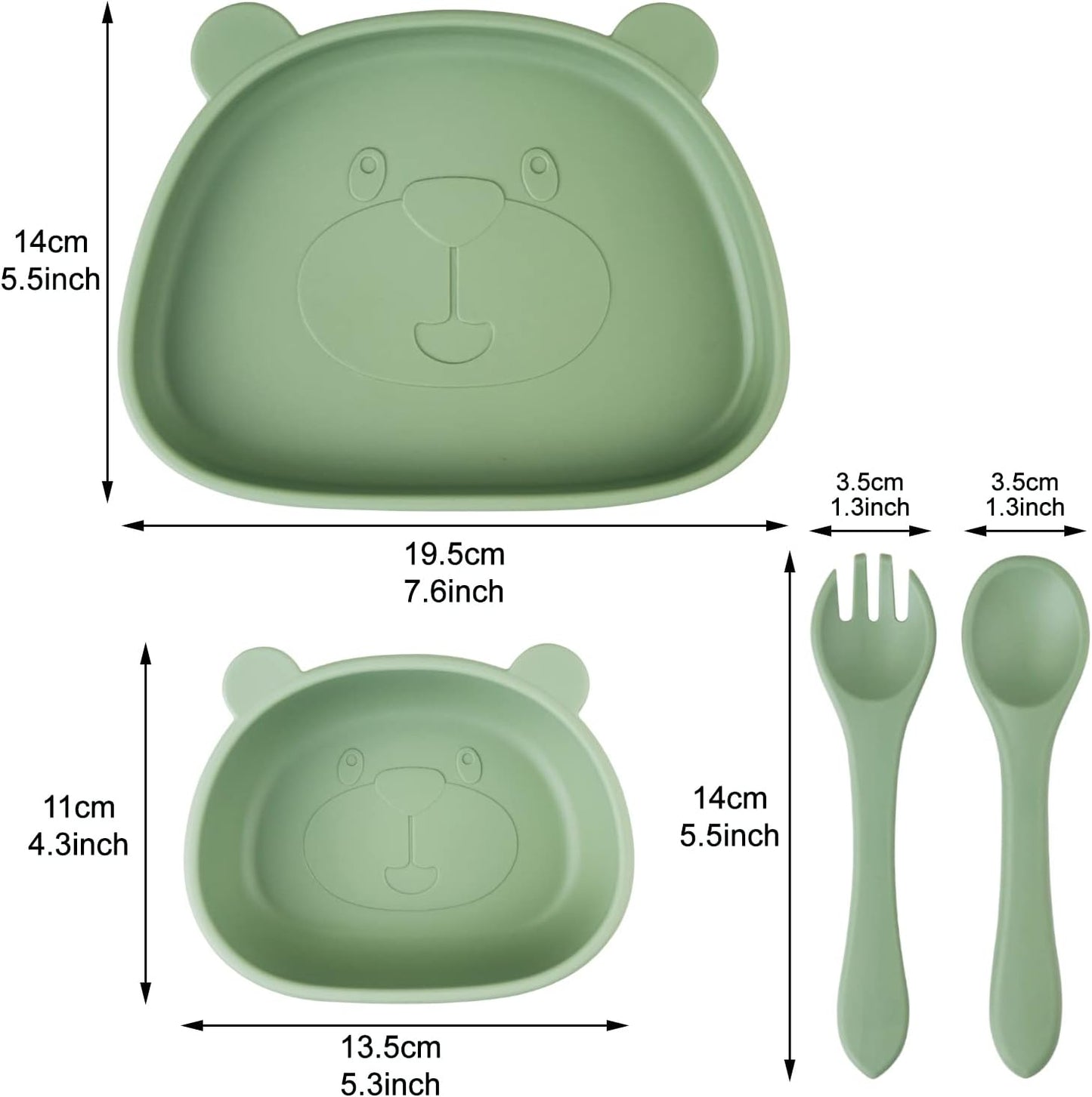 Set Piatti Bimbi con Ventosa "Basta Disastri"